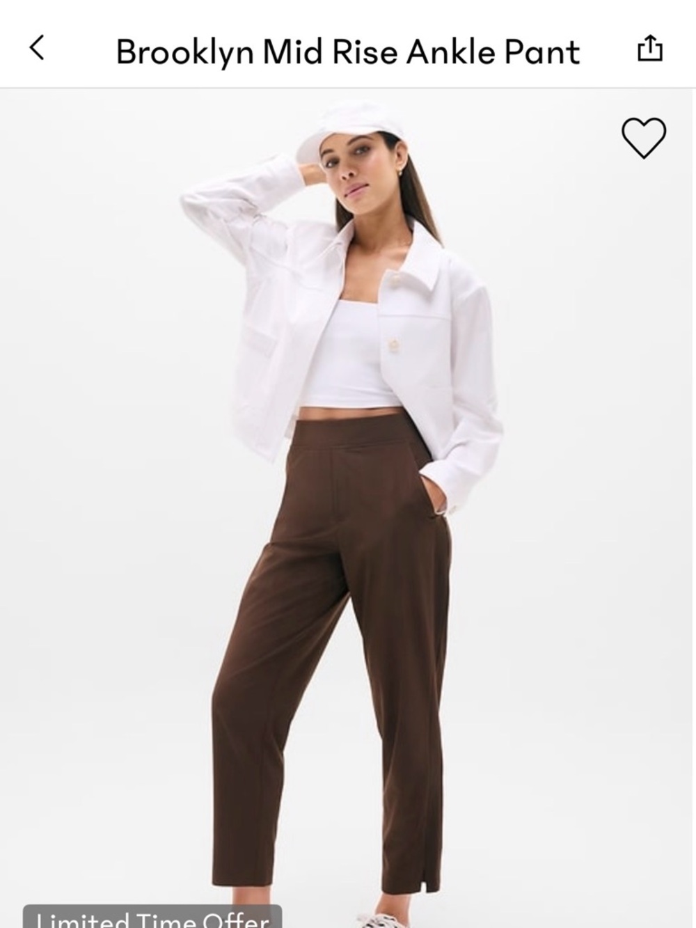 Athleta- Brooklyn Mid Rise Ankle Pant - Maroon